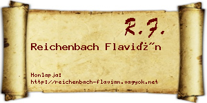 Reichenbach Flavián névjegykártya